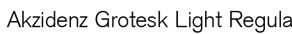 Akzidenz Grotesk Light Regular font free download