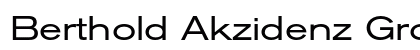 Berthold Akzidenz Grotesk BE Extended Preview
