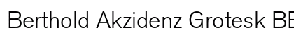 Berthold Akzidenz Grotesk BE Light Preview