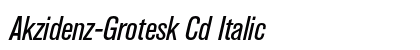 Akzidenz-Grotesk Cd Italic font free download