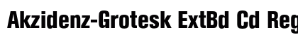 Akzidenz-Grotesk ExtBd Cd Regular font free download