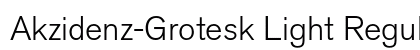 Akzidenz-Grotesk Light Regular Preview