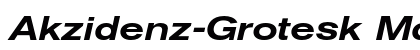 Akzidenz-Grotesk Md Ex Italic preview
