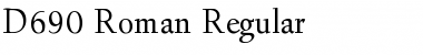 D690-Roman Regular Font
