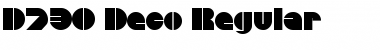 D730-Deco Regular Font