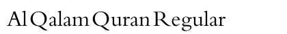 Al Qalam Quran Regular Font Preview