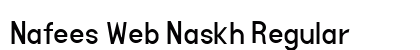 Nafees Web Naskh Regular Font Preview