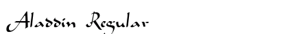 Aladdin Regular font free download