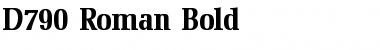 D790-Roman Bold Font