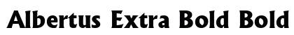 Albertus Extra Bold Bold font free download