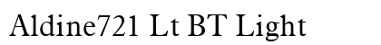 Aldine721 Lt BT Light font free download