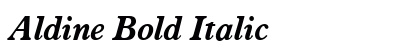 Aldine Bold Italic Preview
