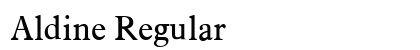 Aldine Regular font free download