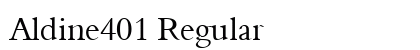 Aldine401 Regular font free download