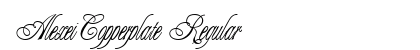 AlexeiCopperplate Regular font free download