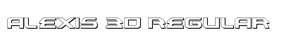 Alexis 3D Regular font free download
