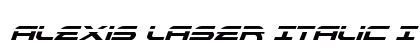 Alexis Laser Italic Italic font free download