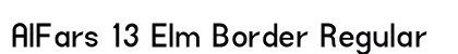 AlFars 13 Elm Border Regular Font Preview