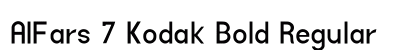 AlFars 7 Kodak Bold Regular font free download