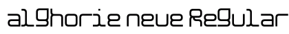 alghorie neue Regular font free download