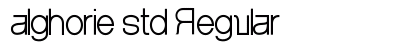 alghorie std Regular font free download