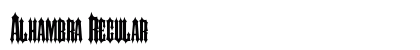 Alhambra Regular font free download