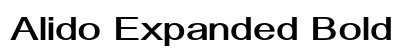 Alido Expanded Bold Preview