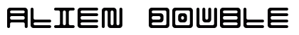 Alien double Regular font free download