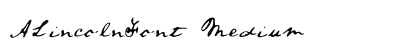 ALincolnFont Medium preview