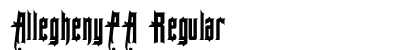 AlleghenyPA Regular font free download
