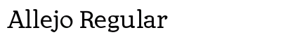 Allejo Regular Font Allejo Regular Font Preview