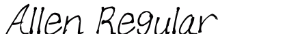 Allen Regular font free download