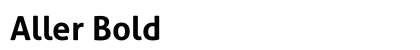 Aller Bold Preview