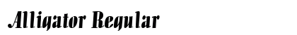 Alligator Regular font free download