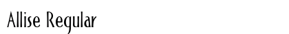 Allise Regular font free download