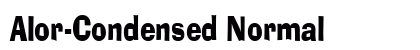 Alor-Condensed Normal font free download