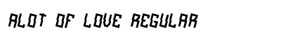 alot of love Regular font free download