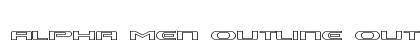 Alpha Men Outline Outline font free download