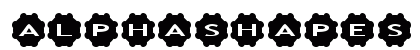 AlphaShapes gears 2 Normal font free download