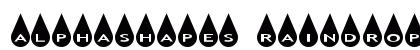 AlphaShapes raindrops Normal font free download