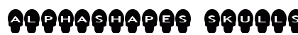 AlphaShapes skulls Normal font free download