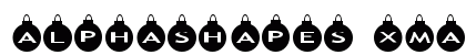 AlphaShapes xmas balls Normal font free download