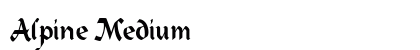 Alpine Medium font free download