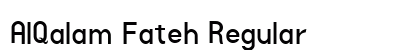 AlQalam Fateh Regular font free download
