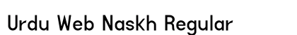 Urdu Web Naskh Regular Preview
