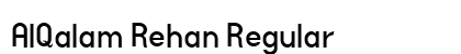 AlQalam Rehan Regular font free download