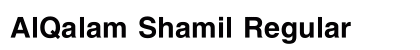AlQalam Shamil Regular font free download