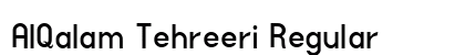 AlQalam Tehreeri Regular font free download