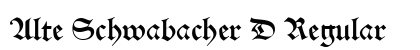 Alte Schwabacher D Regular font free download
