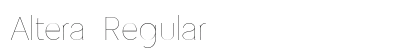 Altera Regular preview